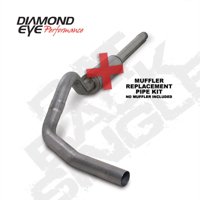 Diamond Eye KIT 4in Catback Single SS: 94-97 FORD 7.3L F250/F350 PWRSTROKE Catback Diamond Eye Performance