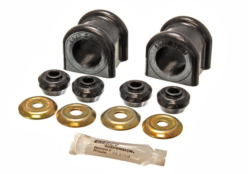 Energy Suspension 2006-08 Dodge Ram 1500/2500/3500 4WD 32mm Black Front Sway Bar Bushing Set Bushing Kits Energy Suspension