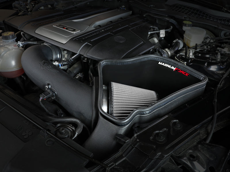 AFe Magnum FORCE Stage-2 Cold Air Intake System w/Pro Dry S Media 18-19 Ford Mustang GT Cold Air Intakes aFe