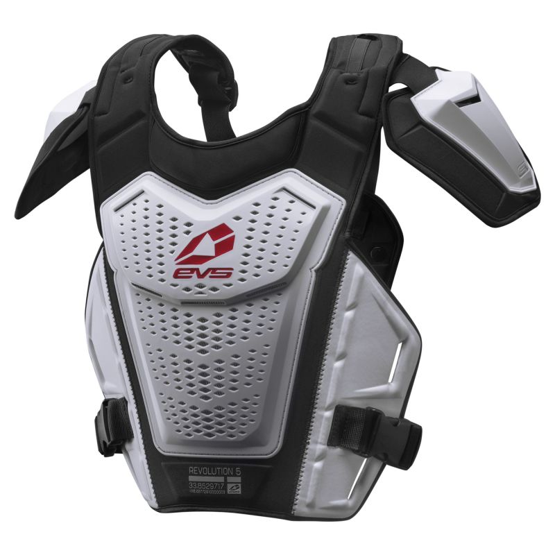 EVS Revo 5 Roost Deflector White - Large/XL Body Protection EVS