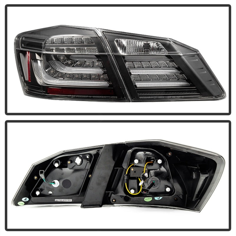 Spyder Honda Accord 2013-2015 4DR LED Tail Lights - Black ALT-YD-HA13LED-LED-BK Tail Lights SPYDER