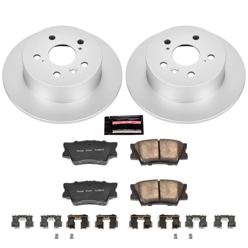 Power Stop 07-12 Lexus ES350 Rear Z17 Evolution Geomet Coated Brake Kit Brake Kits - Performance Blank PowerStop