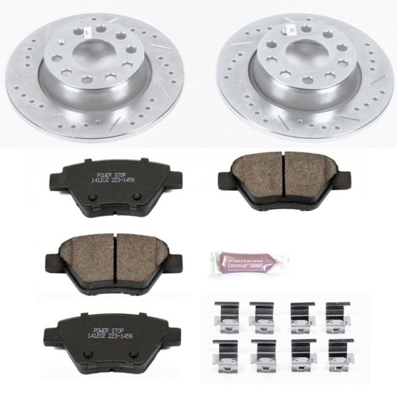 Power Stop 10-12 Audi A3 Rear Z23 Evolution Sport Brake Kit Brake Kits - Performance D&S PowerStop