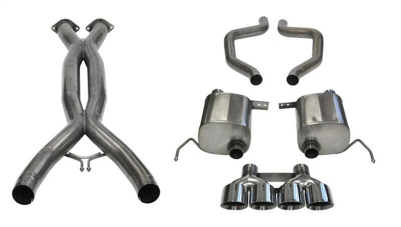 Corsa 2015+ Chevrolet Corvette C7 Z06 2.75in Dual Rear Xtreme Cat-Back Exhaust w/ Quad Polis Catback CORSA Performance