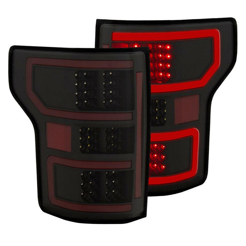 ANZO 18-19 Ford F-150 LED Taillights Black Tail Lights ANZO