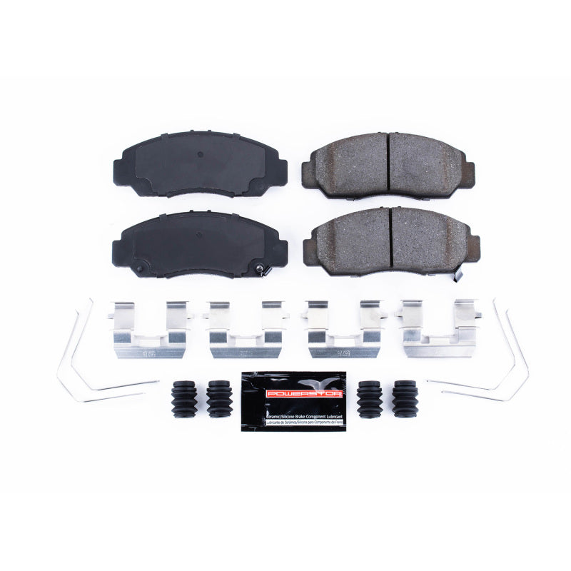 Power Stop 06-15 Honda Civic Front Z23 Evolution Sport Brake Pads w/Hardware Brake Pads - Performance PowerStop