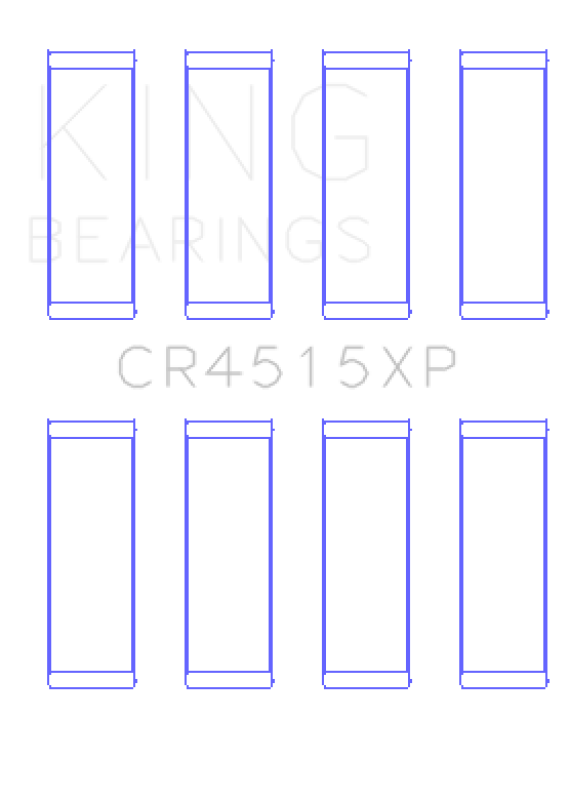 King Ford/Mazda Duratec 121ci 2.0L 16V (Size .026) Connecting Rod Bearings (Set of 4) Bearings King Engine Bearings