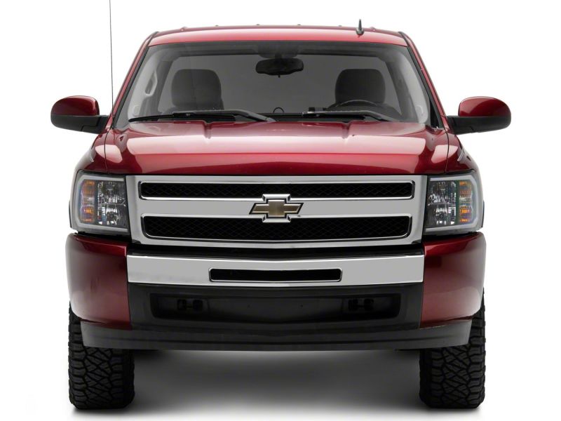Raxiom 07-13 Chevrolet Silverado 1500 Axial Headlights w/ SEQL LED Bar- Black Housing (Clear Lens) Headlights Raxiom