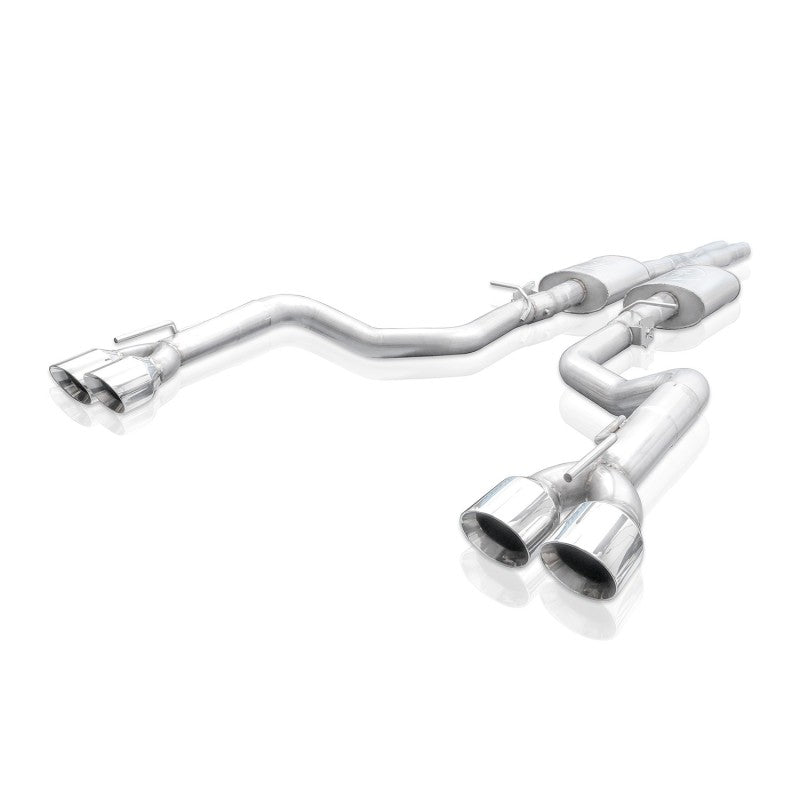Stainless Works 15-19 Dodge Challenger 6.2L/6.4L Hemi 3in Redline Catback X-Pipe w/4in Quad Tips Catback Stainless Works