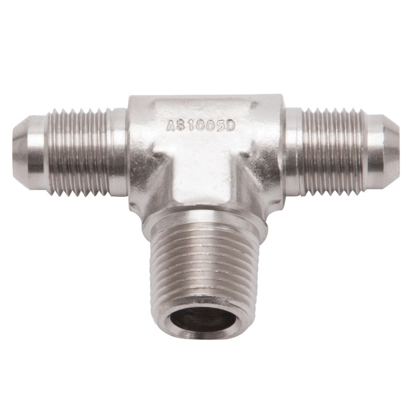 Russell Performance -6 AN to 3/8in NPT Flare to Pipe Tee Fitting Fittings Russell