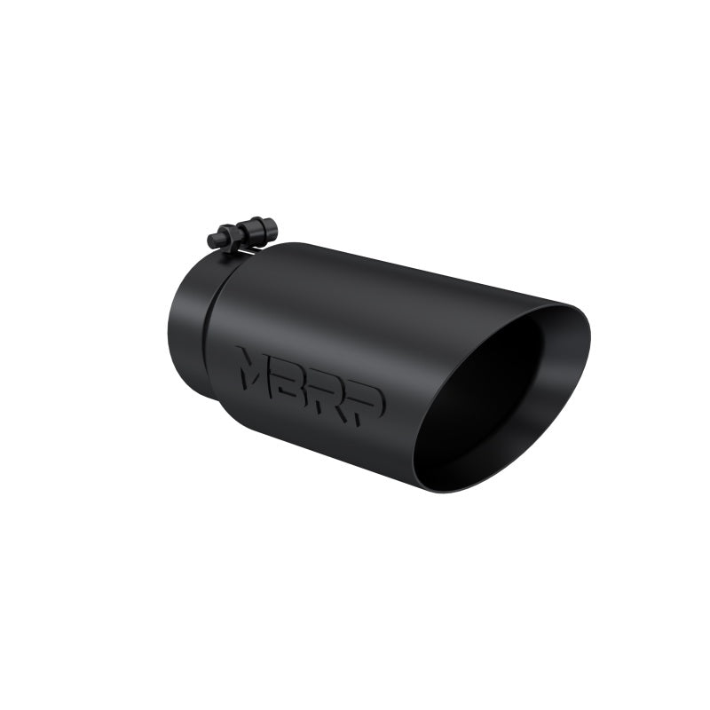 MBRP Universal Tip 5 O.D. Dual Wall Angled 4 inlet 12 length - Black Finish Tips MBRP