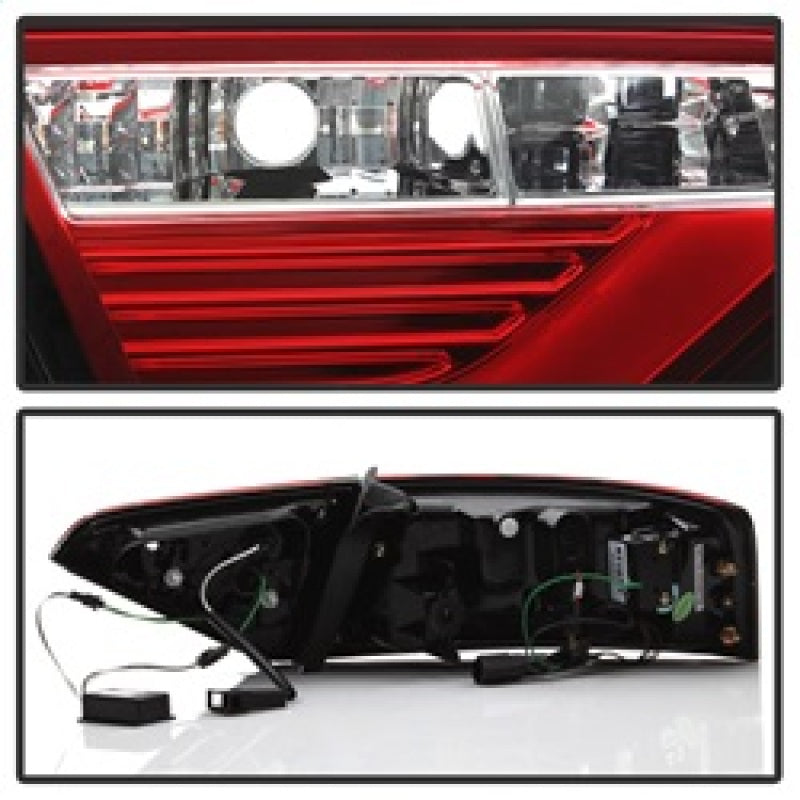 Spyder 08-12 Audi A5 LED Tail Lights - Red Clear ALT-YD-AA508V2-LED-RC Tail Lights SPYDER