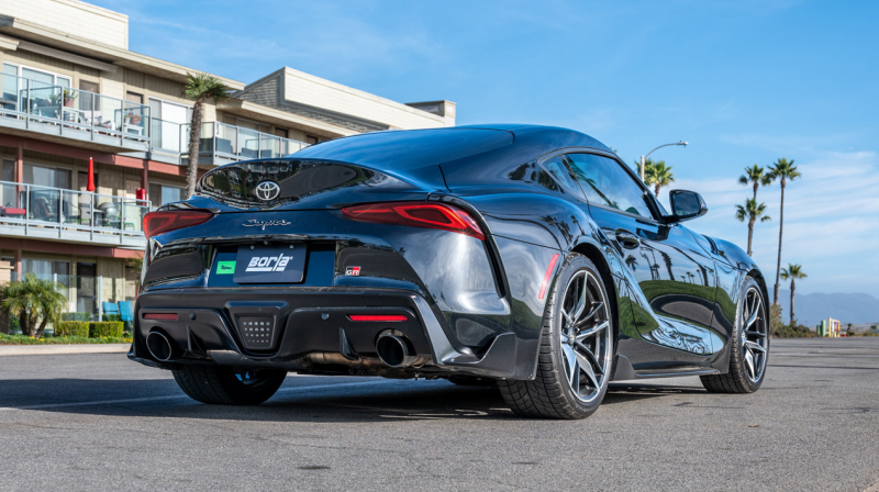 Borla 20-25 Toyota GR Supra ATAK Cat-Back Exhaust System w/ Black Chrome Tips Catback Borla