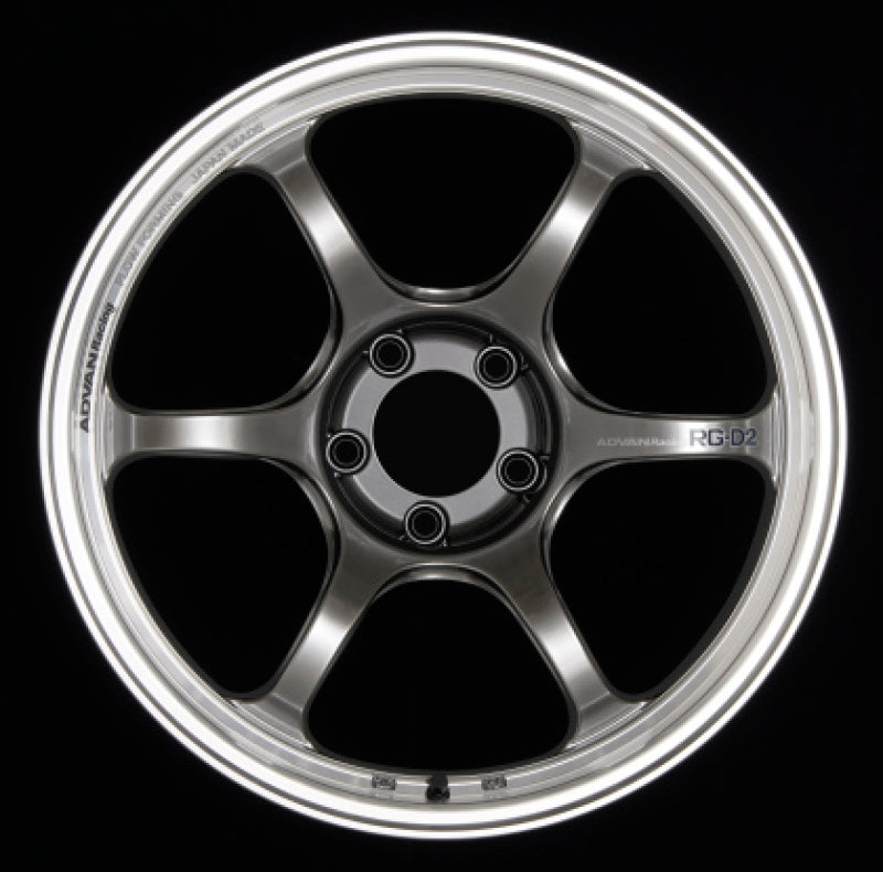 Advan RG-D2 18x9 +00 6x139.7 Machining and Racing Hyper Black Wheel Wheels - Cast Advan