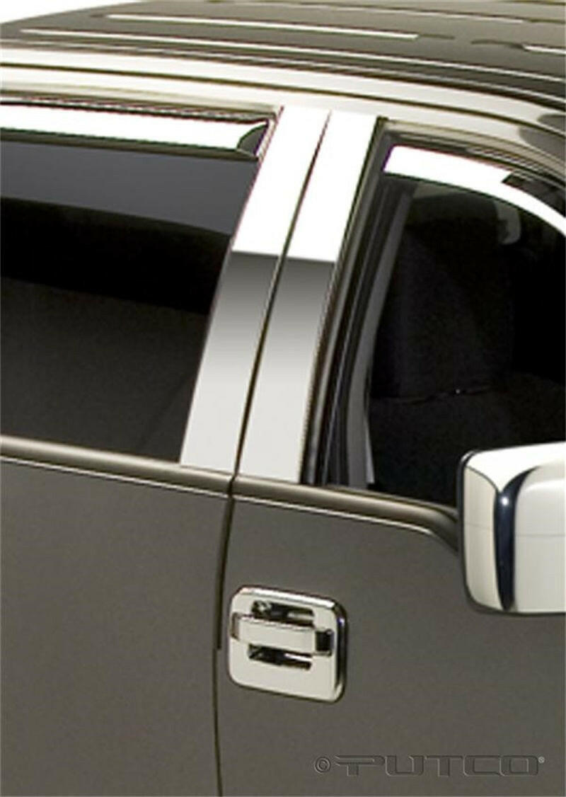 Putco 04-14 Ford F-150 Super Crew / Super Cab - 4pcs Stainless Steel Pillar Posts Classic Exterior Trim Putco