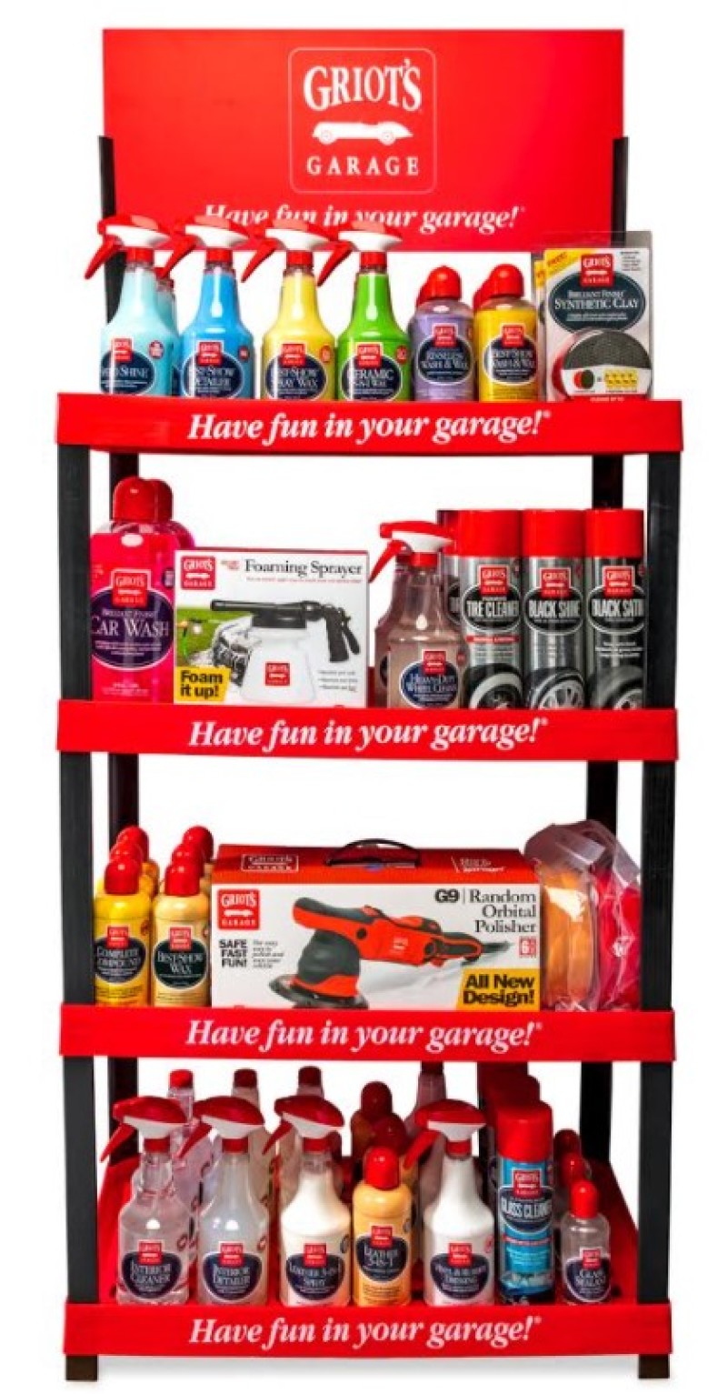 Griots Garage Product Display Stand Marketing Griots Garage