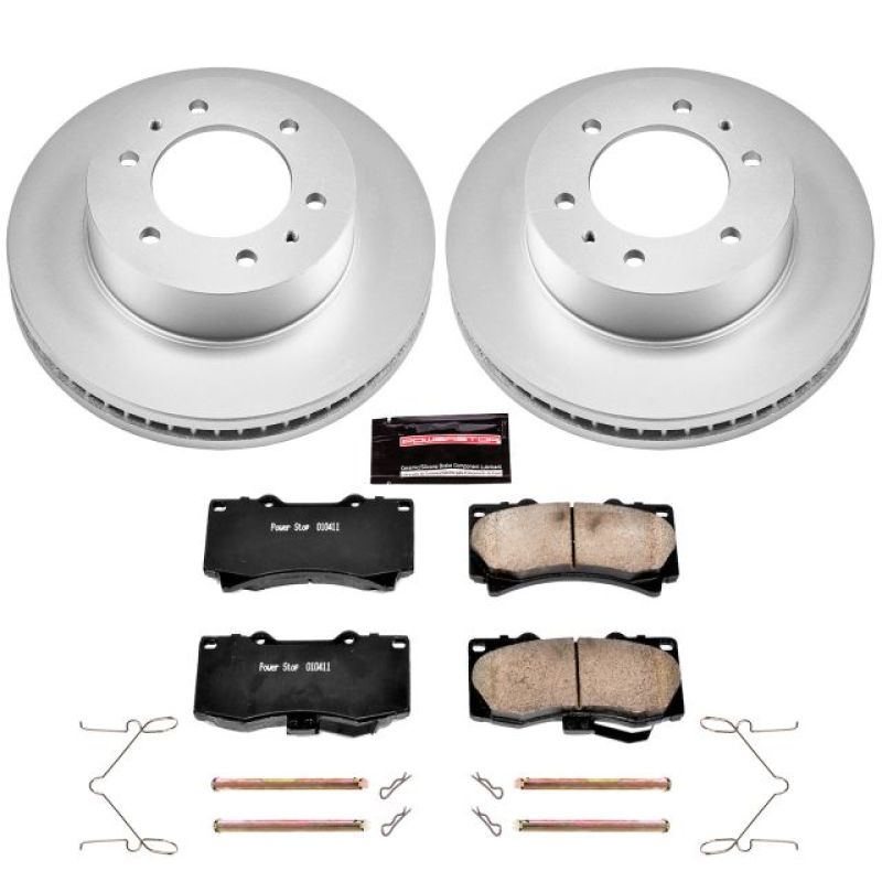 Power Stop 06-10 Hummer H3 Front Z17 Evolution Geomet Coated Brake Kit Brake Kits - Performance Blank PowerStop