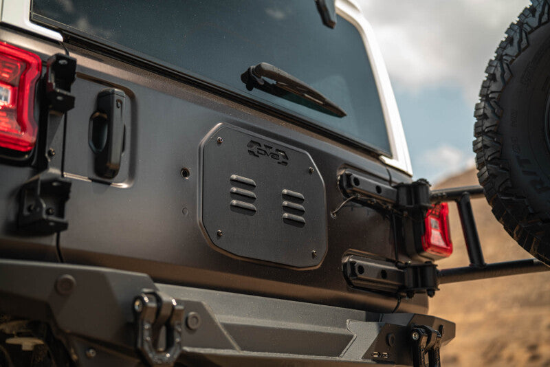 DV8 18-25 Jeep Wrangler JL Body Mounted Tire Carrier Chase Racks DV8 Offroad