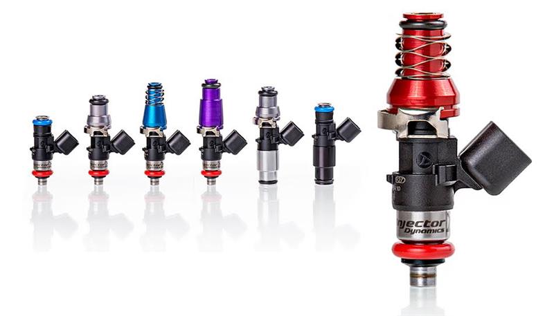 Injector Dynamics ID1050X Injectors 11mm (Blue) Adaptor Denso Lower Cushion (Set of 4) Fuel Injector Sets - 4Cyl Injector Dynamics