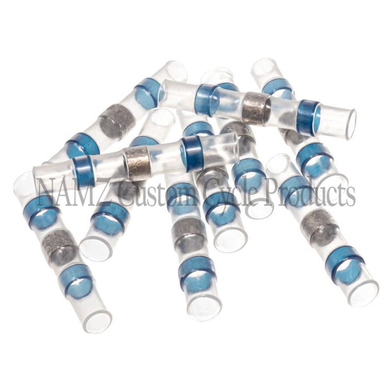 NAMZ Heat Sealable Butt Splice w/Low Temp Solder Terminals 16-14 AWG (10 Pack) Wiring Connectors NAMZ