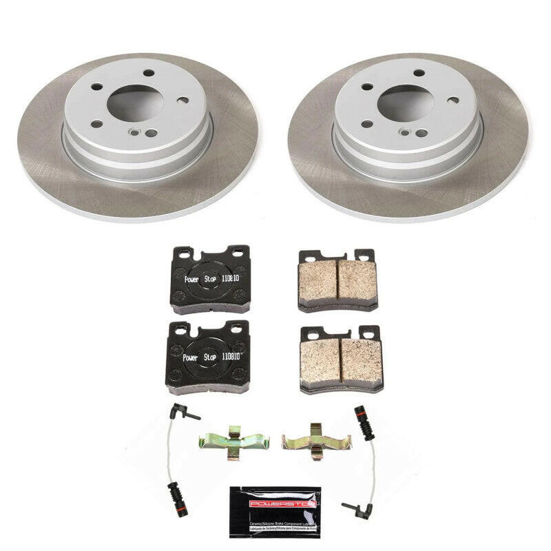 Power Stop 96-97 Mercedes-Benz C36 AMG Rear Semi-Coated Rotor Kit Brake Kits - Performance Blank PowerStop