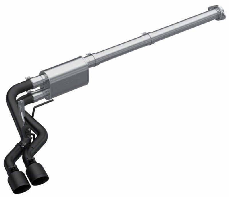 MBRP 2021 Ford F-150 2.7L EcoBoost / 3.5L EcoBoost / 5.0L 3in Cat Back Single Side Exit Black Catback MBRP