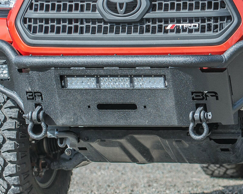 Body Armor 4x4 2016+ Toyota Tacoma Desert Series Front Winch Bumper Bumpers - Steel Body Armor 4x4