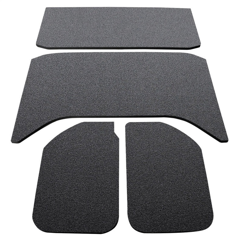 DEI 11-18 Jeep Wrangler JK 4-Door Boom Mat Headliner - 4 Piece - Black Hard Top Accessories DEI