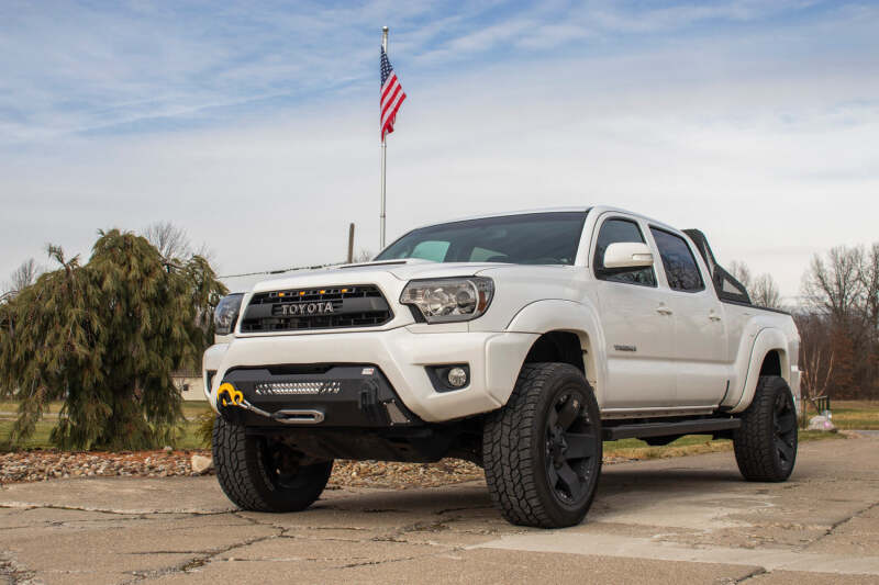 Fishbone Offroad 12-15 Tacoma Center Stubby Bumper Bumpers - Steel Fishbone Offroad