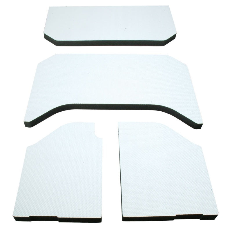 DEI 11-18 Jeep Wrangler JK 4-Door Boom Mat Headliner - 4 Piece - White Hard Top Accessories DEI
