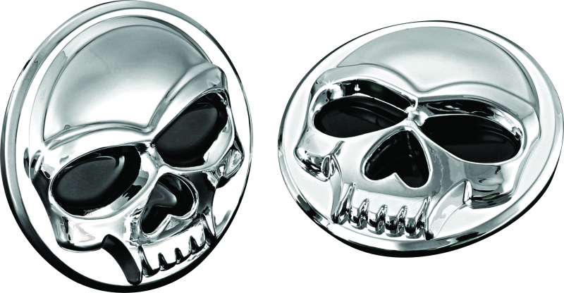 Kuryakyn Universal Zombie Medallions 2in Diameter Chrome Exterior Trim Kuryakyn