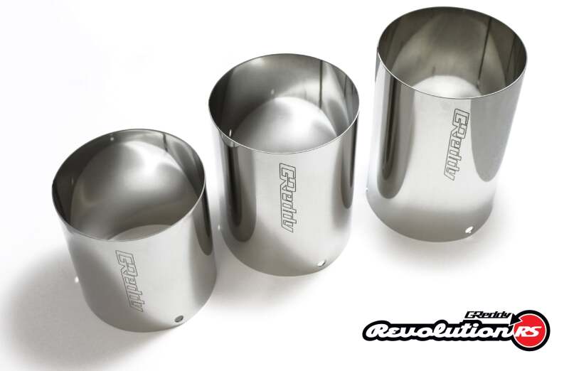 GReddy Universal 3in Revolution RS Muffler SS Tip - 115mm Dia / 185mm Length Catback GReddy