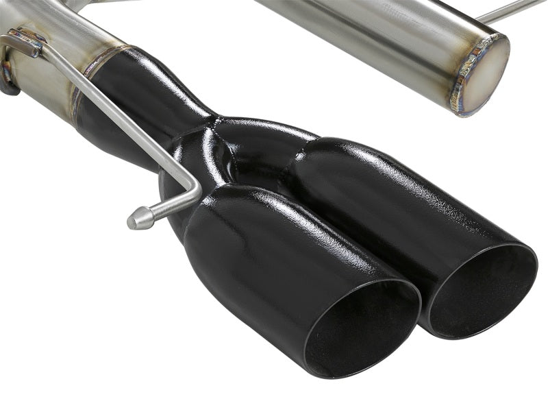 aFe MACHForce XP 08-13 BMW 135i L6-2.0L N54/N55 3in. 304 SS Axle-Back Exhaust w/Black Tips Catback aFe