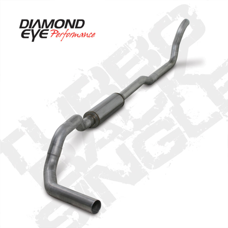 Diamond Eye KIT 4in TB SGL AL: 2-WHEEL DRIVE ONLY 89-93 DODGE CUMMINS 5.9L Turbo Back Diamond Eye Performance