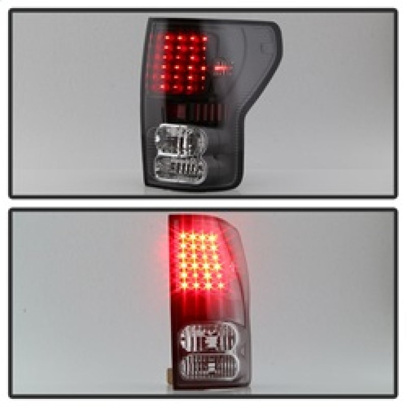 xTune Toyota Tundra 07-13 LED Tail Lights Black ALT-ON-TTU07-LED-BK Tail Lights SPYDER