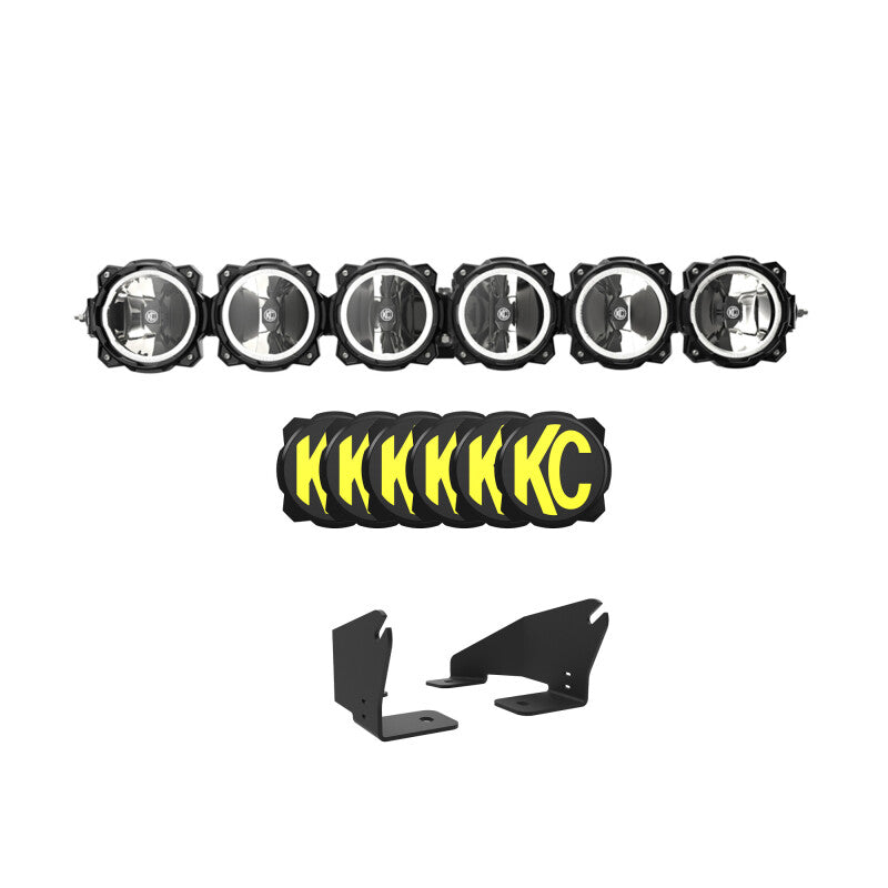 KC HiLiTES 2022+ Polaris RZR Pro XP 39in. Pro6 Gravity LED 6-Light 120w Combo Beam Light Bars & Cubes KC HiLiTES