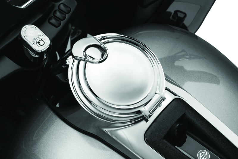 Kuryakyn Easy Fill Fuel Door Chrome Fuel Caps Kuryakyn