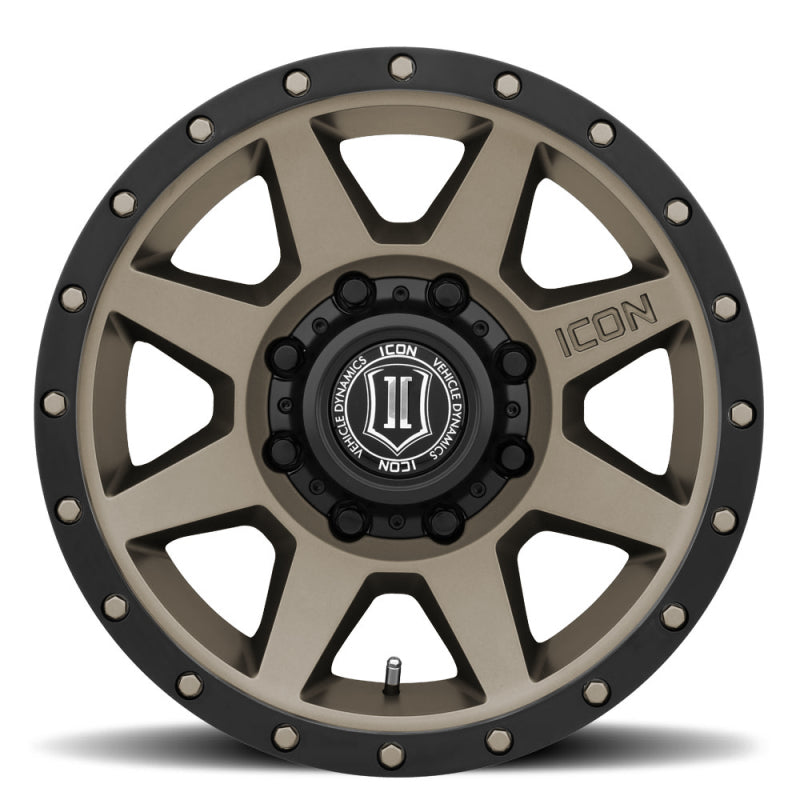 ICON Rebound HD 18x9 8x6.5 12mm Offset 5.5in BS 121.4mm Bore Bronze Wheel Wheels - Cast ICON