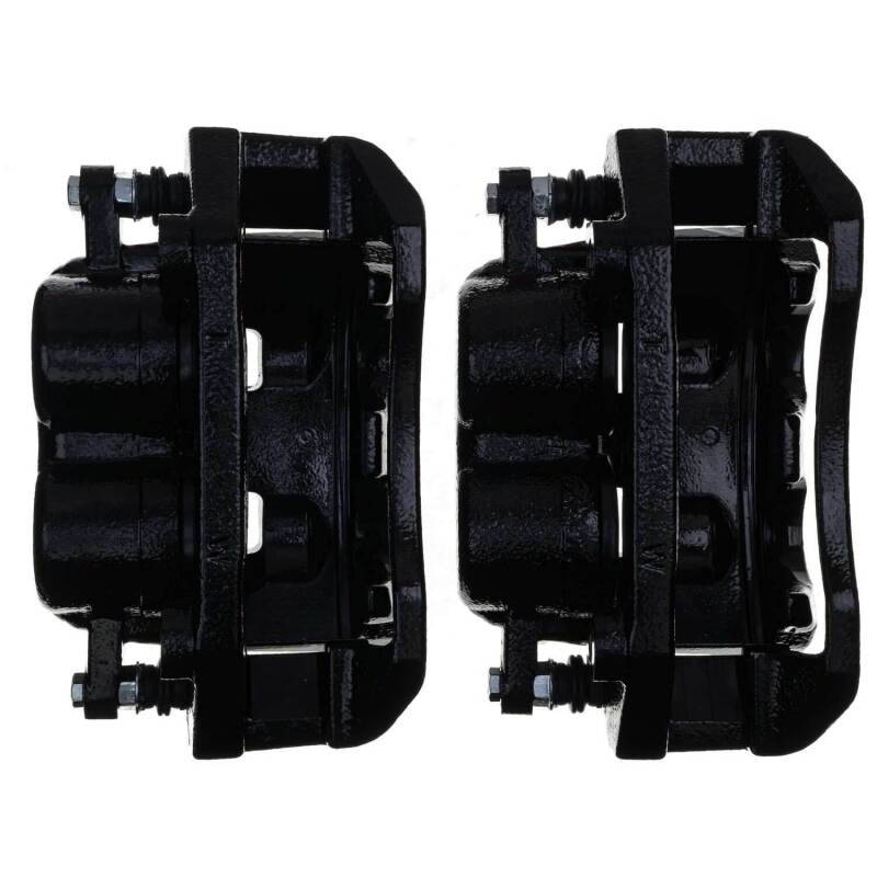 Power Stop 11-18 Ram 1500 Front Black Calipers - Pair (w/Bracket) Brake Calipers - Perf PowerStop