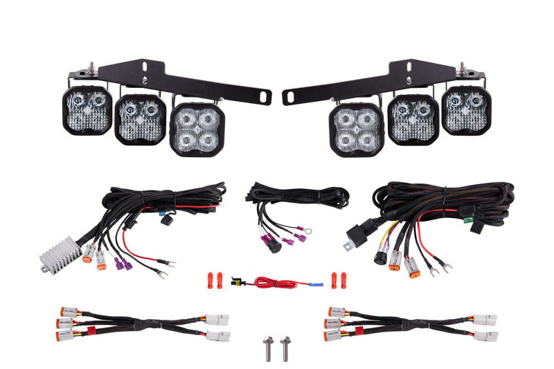 Diode Dynamics 17-20 Ford Raptor SS3 LED Fog Light Kit - White Pro Fog Lights Diode Dynamics
