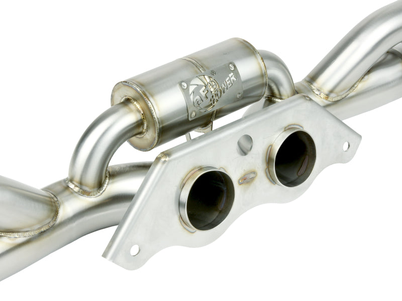 aFe Power MACHForce XP 304 Stainless Secondary Muffler Delete Pipe 14-19 Porsche 911 GT3 3.8L/4.0L Catback aFe