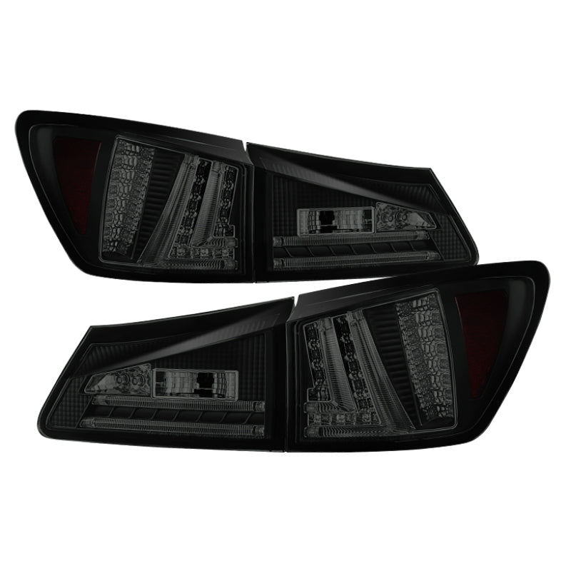 Spyder Lexus IS250 06-08 LED Tail Lights Black Smoke ALT-YD-LIS06-LED-BSM Tail Lights SPYDER