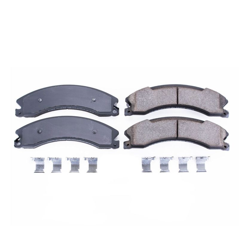Power Stop 12-19 Nissan NV1500 Rear Z17 Evolution Ceramic Brake Pads w/Hardware Brake Pads - OE PowerStop