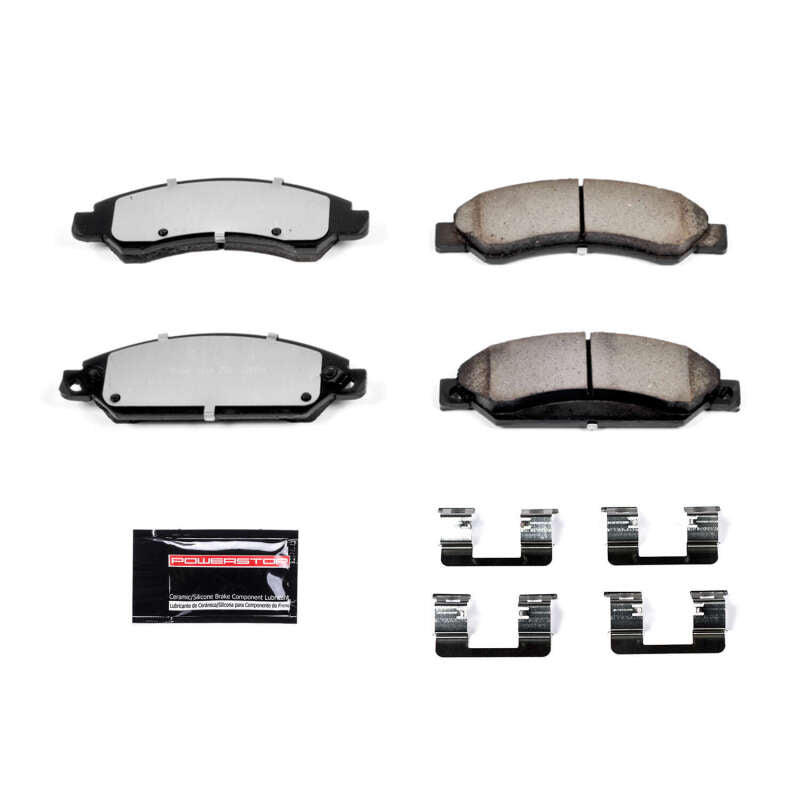 Power Stop 2007 Cadillac Escalade Front Z36 Truck & Tow Brake Pads w/Hardware Brake Pads - Performance PowerStop