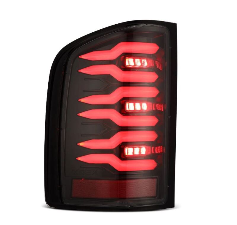 AlphaRex 07-13 Chevrolet Silverado 1500 (Ex. Hybrid Models) LUXX-Series LED Tail Lights Alpha-Black Tail Lights AlphaRex