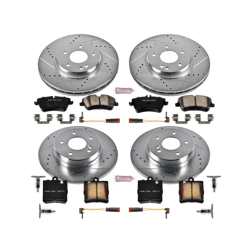 Power Stop 2003 Mercedes-Benz C230 Front & Rear Z23 Evolution Brake Kit Brake Kits - Performance D&S PowerStop