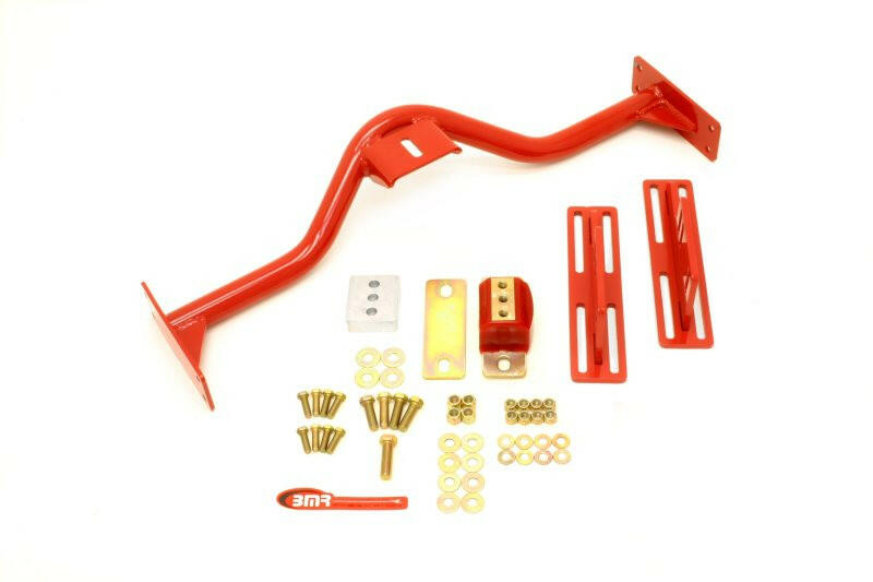 BMR 67-69 1st Gen F-Body Transmission Conversion Crossmember TH350/Powerglide/700R4/4L60E - Red Crossmembers BMR Suspension