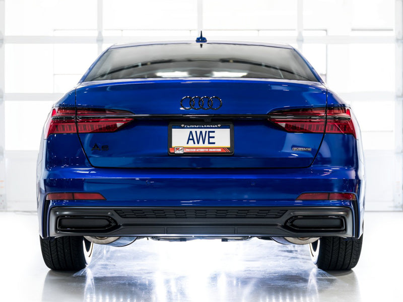 AWE Tuning Audi 2019-2023 C8 A6/A7 3.0T Touring Edition Cat-Back Exhaust- Turn Downs Catback AWE Tuning