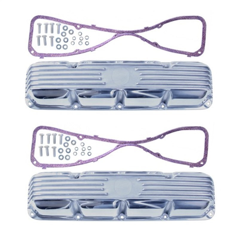 Omix Valve Cover Polished Aluminum V8 72-91 CJ & SJ Valve Covers OMIX