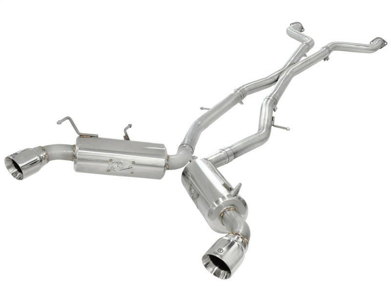 aFe Takeda 2.5inch SS Exhaust Cat-Back 09-13 Nissan 370Z V6 3.7L Polished Tips Catback aFe